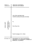 Cover page: Solution Methods for Damped Linear Dynamic Systems