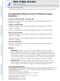 Cover page: Decontamination Methods for Reuse of Filtering Facepiece Respirators