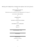 Cover page: Halving point configurations; techniques from algebraic and convex geometry