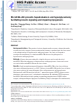 Cover page: MicroRNA-206 prevents hepatosteatosis and hyperglycemia by facilitating insulin signaling and impairing lipogenesis