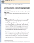 Cover page: Pilot study examining the combined use of pulsed dye laser and topical Imiquimod versus laser alone for treatment of port wine stain birthmarks