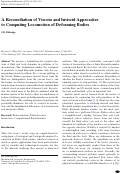 Cover page: A Reconciliation of Viscous and Inviscid Approaches to Computing Locomotion of Deforming Bodies