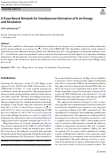 Cover page: A Deep Neural Network for Simultaneous Estimation of b Jet Energy and Resolution