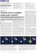 Cover page: Atomic envoy enables molecular control