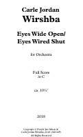Cover page: Eyes Wide Open/ Eyes Wired Shut