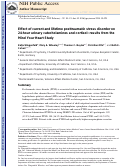 Cover page: Effect of current and lifetime posttraumatic stress disorder on 24-h urinary catecholamines and cortisol: Results from the Mind Your Heart Study