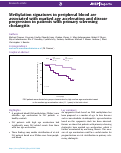 Cover page: Methylation signatures in peripheral blood are associated with marked age acceleration and disease progression in patients with primary sclerosing cholangitis