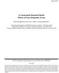 Cover page: A Constrained Standard Model: Effects of Fayet-Iliopoulos Terms