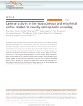 Cover page: Laminar activity in the hippocampus and entorhinal cortex related to novelty and episodic encoding