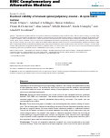 Cover page: Content validity of manual spinal palpatory exams - A systematic review.