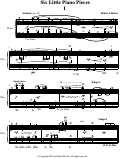 Cover page: Six Little Piano Pieces