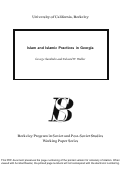 Cover page: Islam and Islamic Practices in Georgia
