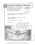 Cover page: DOSE RATES FROM NEUTRON ACTIVATION OF FUSION REACTOR COMPONENTS