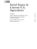 Cover page of Teaching Organic Farming and Gardening: Resources for Instructors, 3rd Edition. Unit 3.2, Social Issues in Current Agriculture