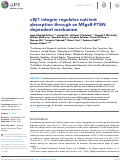 Cover page: α8β1 integrin regulates nutrient absorption through an Mfge8-PTEN dependent mechanism