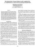 Cover page: Revising the Role of Somatic Markers in the Gambling Task: A Computational Account for Neuropsychological Impairments