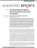 Cover page: 3D Stretchable Arch Ribbon Array Fabricated via Grayscale Lithography