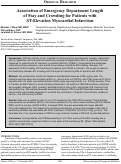 Cover page: Association of Emergency Department Length of Stay and Crowding for Patients with ST-Elevation Myocardial Infarction