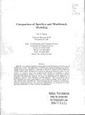 Cover page: Comparison of SpecSyn and Workbench modeling