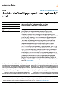 Cover page: Anakinra in Sanfilippo syndrome: a phase 1/2 trial.