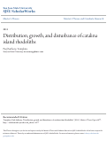 Cover page: Distribution, Growth, and Disturbance of Catalina Island Rhodoliths