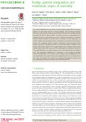 Cover page: Kinship, parental manipulation and evolutionary origins of eusociality.