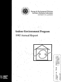 Cover page: Indoor Environment Program - 1992 Annual Report
