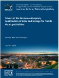 Cover page: Drivers of the Resource Adequacy Contribution of Solar and Storage for Florida Municipal Utilities