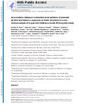 Cover page: Associations between community-level patterns of prenatal alcohol and tobacco exposure on brain structure in a non-clinical sample of 6-year-old children: a South African pilot study.