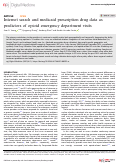 Cover page: Internet search and medicaid prescription drug data as predictors of opioid emergency department visits