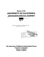 Cover page: Papers on California Archaeology: 1-5
