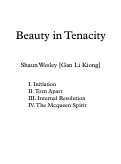 Cover page: Beauty in Tenacity