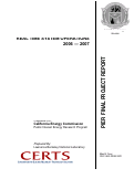 Cover page: REAL TIME SYSTEM OPERATIONS 2006-2007