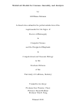 Cover page: Statistical Models for Genome Assembly and Analysis