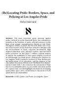 Cover page: (Re)Locating Pride: Borders, Space, and Policing at Los Angeles Pride