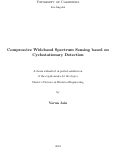 Cover page: Compressive Wideband Spectrum Sensing based on Cyclostationary Detection