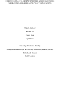 Cover page of CHRONIC LOW-LEVEL ARSENIC EXPOSURE AND LUNG CANCER: MECHANISMS, DISPARITIES, AND POLICY IMPLICATIONS