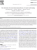 Cover page: Sex determines neurofunctional predictors of language learning proficiency