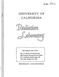 Cover page: MODIFIED ANALYSIS OF NUCLEON-NUCLEON SCATTERING. I. THEORY AND p-p SCATTERING