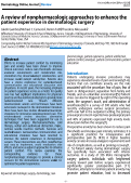 Cover page: A review of non-pharmacologic approaches to enhance the patient experience in dermatologic surgery