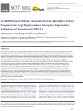 Cover page: A CRISPR/Cas9 whole-genome screen identifies genes required for Aryl Hydrocarbon Receptor-dependent induction of functional CYP1A1