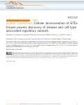 Cover page: Author Correction: Cellular deconvolution of GTEx tissues powers discovery of disease and cell-type associated regulatory variants