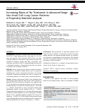 Cover page: Increasing Rates of No Treatment in Advanced-Stage Non–Small Cell Lung Cancer Patients: A&nbsp;Propensity-Matched Analysis