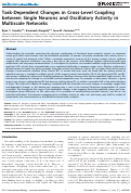 Cover page: Task-dependent changes in cross-level coupling between single neurons and oscillatory activity in multiscale networks.
