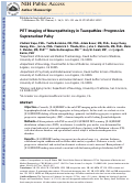 Cover page: PET Imaging of Neuropathology in Tauopathies: Progressive Supranuclear Palsy