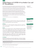 Cover page: Global Impact of COVID-19 on Stroke Care and IV Thrombolysis.