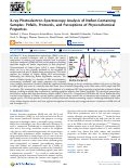 Cover page: X-ray Photoelectron Spectroscopy Analysis of Nafion-Containing Samples: Pitfalls, Protocols, and Perceptions of Physicochemical Properties.