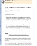 Cover page: Emotion Regulation Predicts Marital Satisfaction: More Than a Wives’ Tale