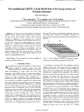 Cover page: Preconditioned GIFFT: A fast MoM solver for large arrays of printed antennas