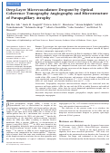 Cover page: Deep-Layer Microvasculature Dropout by Optical Coherence Tomography Angiography and Microstructure of Parapapillary Atrophy